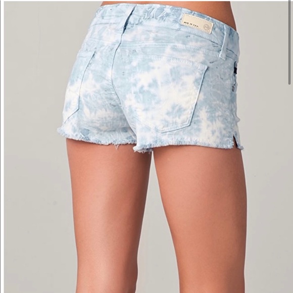 AG Daisy Low Rise Shorts in Pink Tye Dye AG size 25 - Picture 4 of 9